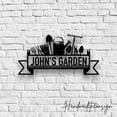 thumbnail image 3 of Handmadetneonsign Custom Outdoor Garden Metal Sign Hanging, Welcome to Garden Name Metal Home Decor, 3 of 4