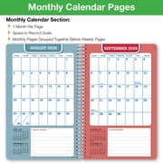 2026-2027 Global Printed Products 5.5 x 8.5 Academic Year Secondary Student Planner-Block, Weekly/Monthly, 11 Month, Blue