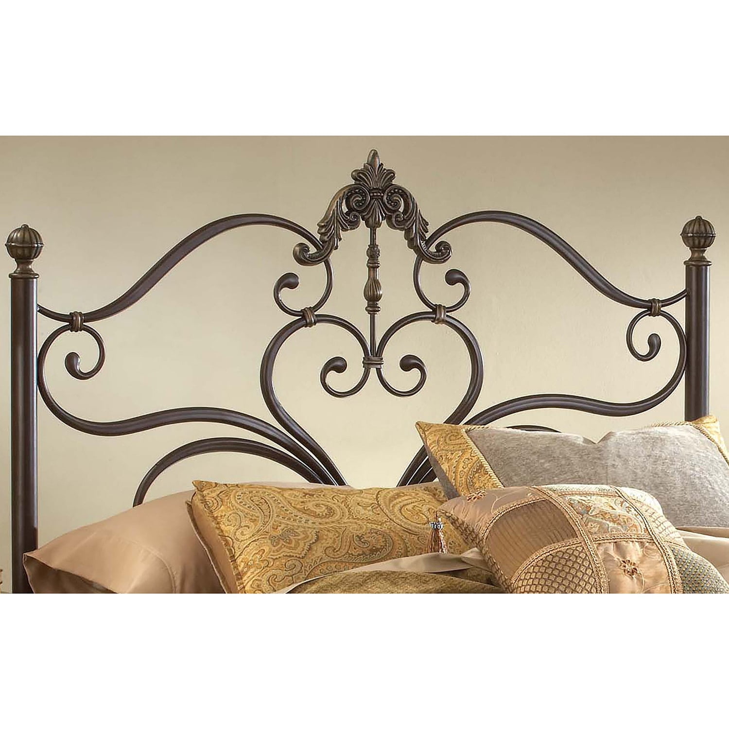 Hillsdale Furniture Newton Queen Headboard with Frame, Antique Brown