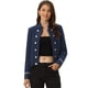 thumbnail image 1 of Chaqueta Informal Allegra K Steampunk Vintage de los Años 60 Azul Marino S, 1 of 6