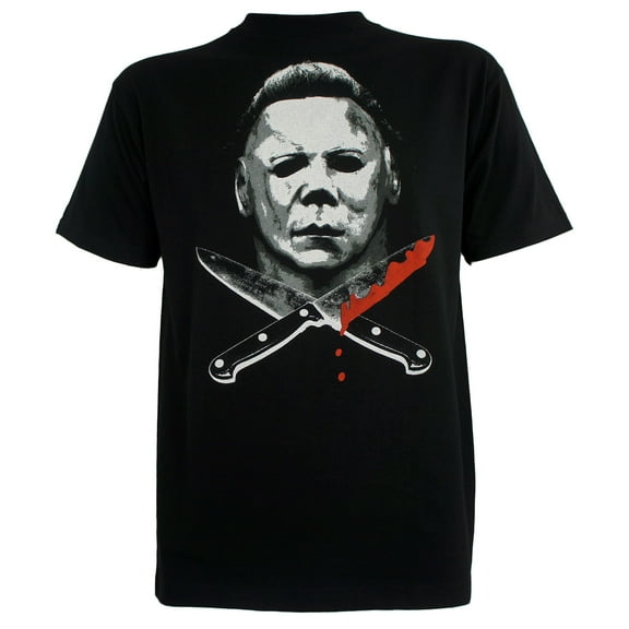 Halloween Mens Michael Myers Knives T-Shirt L