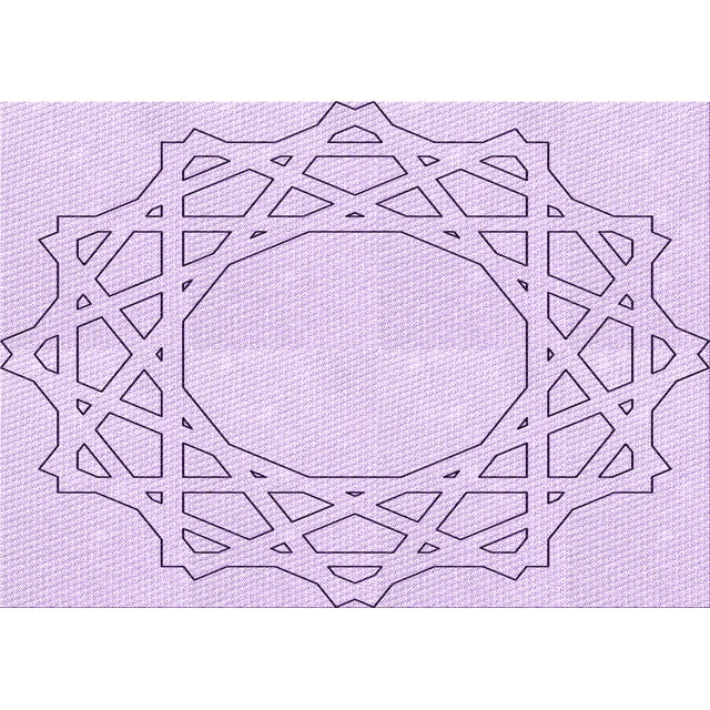 Ahgly Tapis Rectangulaire Lavable en Machine Intérieur Transitionnel Lilas Violet Vif, 5 Pieds x 7 Pieds