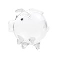 thumbnail image 4 of Kokiya 2 Glass Piggy Banks Lovely Money Saving Box for Birthday Clear and Black, 4 of 9