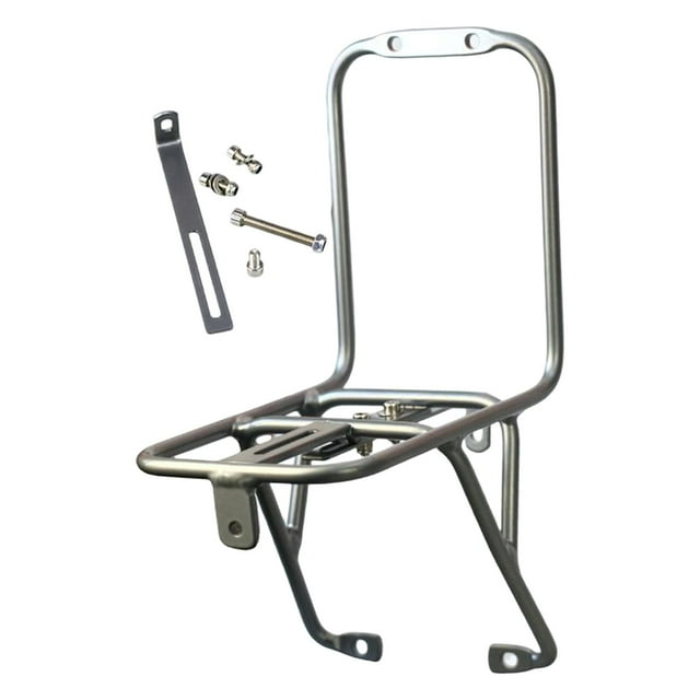 S SERENABLE Bike Front Cargo Rack Practical Accessories Replacement Bicycle Pannier Rack Silver