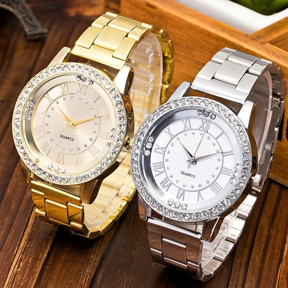 Resicozy Quartz Watches for Men and Women Quartz Ladies Watches Easy Round Dial Business Casual Daily Wrist Watch Strap 2026 Rose Gold