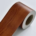 thumbnail image 4 of Wood Grain Waist Line Baseboard Wall Stickers Living Room Bathroom Mirror Border Decals Waterproof Self Adhesive Decor Wallpaper, 4 of 6