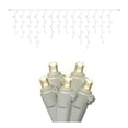 thumbnail image 2 of Vickerman 70 Warm White Wide Angle LED Icicle Light on White Wire 9' Christmas Light Strand -X6W3301CSA, 2 of 3