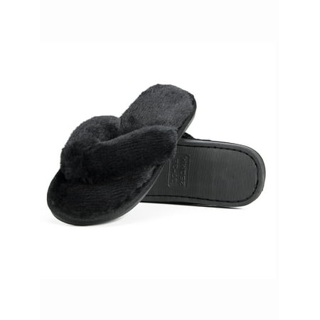 

FUTATA Flip Flops For Women Bedroom Slippers Rubber Slippers Soft Fluffy House Shoes Open Toe Washable Slippers For Girls Juniors