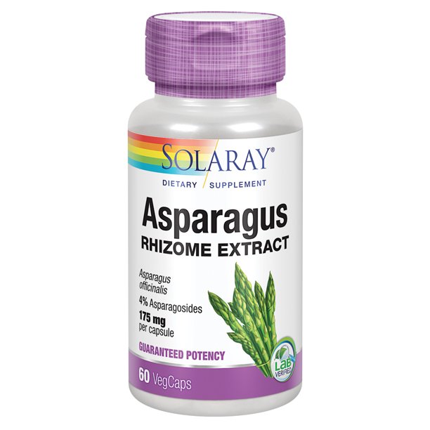 Solaray Asparagus Rhizome Extract 175 mg w/ Whole Root | Healthy ...