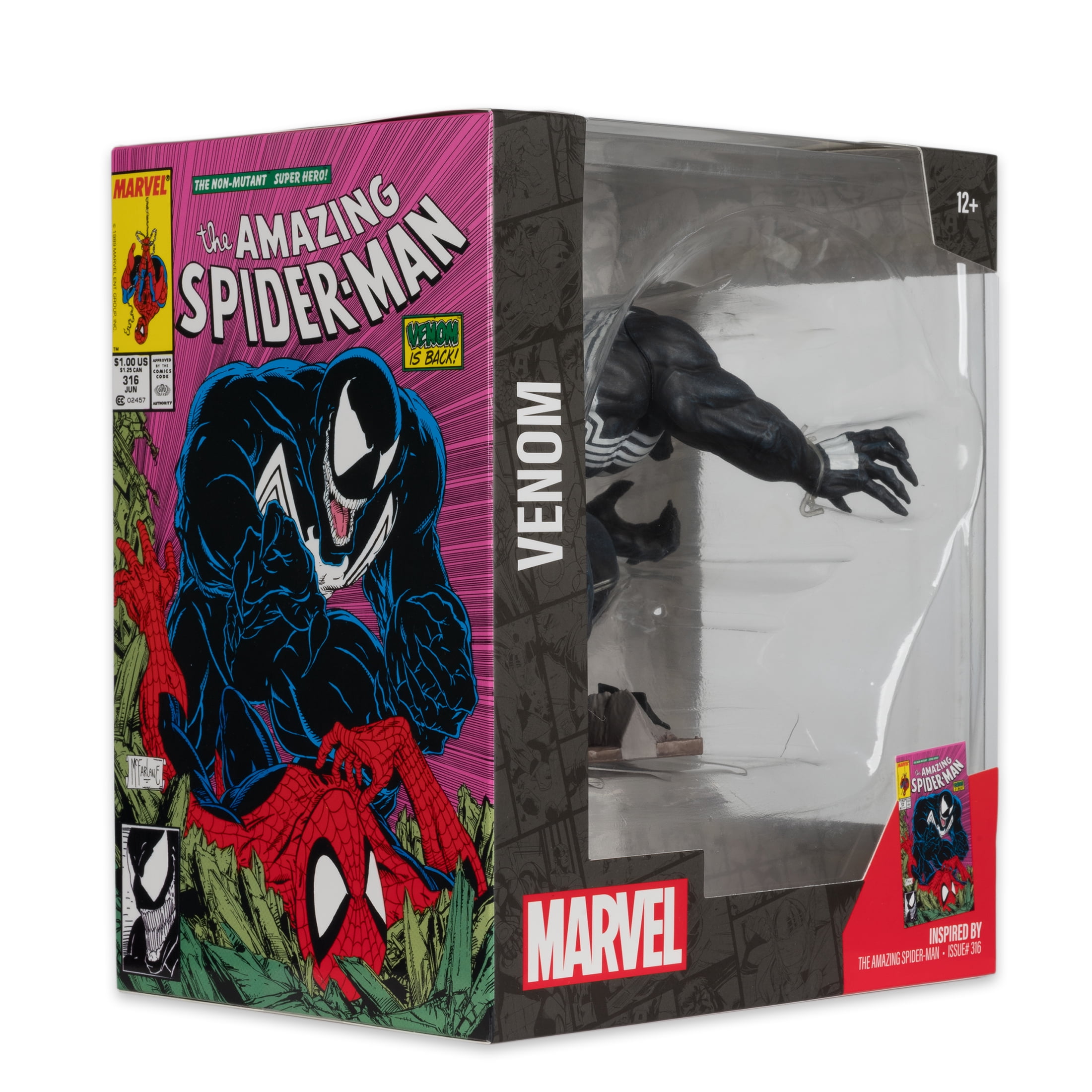 Venom (The Amazing Spider-Man #316)  1:10th Scale Collectible Figure w/Scene - McFarlane Toys
