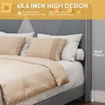 thumbnail image 3 of Dextrus Queen Size Bed Frame with Built-In Type-C & USB Ports, No Box Spring Needed, Gradient Grey, 3 of 5