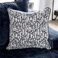thumbnail image 3 of Furniture of America Argyl Contemporary Chenille Upholstered Sectional in Navy, 3 of 6
