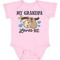 thumbnail image 3 of Inktastic My Grandpa Loves Me with Sloth and Hearts Boys or Girls Baby Bodysuit, 3 of 5
