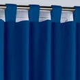 thumbnail image 2 of Kotton Culture Tab Top Curtains Room Darkening 100% Blackout Thermal Insulated Window Treatment Panels for Bedroom, Living Room, Home, Office (1 Panel, 70x54, Royal Blue), 2 of 7