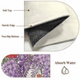 thumbnail image 6 of Spring Wisteria Round Area Rug 8Ft Washable Large Circle Rugs for Living Room Dorm, Purple Flowers Floral Leaves Botanical Beige Non-Slip Carpet Floor Mats Indoor Outdoor Carpet Runner Home Decor, 6 of 8