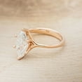 thumbnail image 2 of Forever Jewels 3Ct Marquise Cut Moissanite Women Solitaire Engagement Ring 14K Rose Gold Plated, 2 of 5