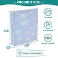 thumbnail image 5 of 3 Ring Binder 1.5 inch Round Rings with Interior Pockets Binders Organizer Office School 1Pack Pale Blue Snowflakes Pattern, 5 of 10