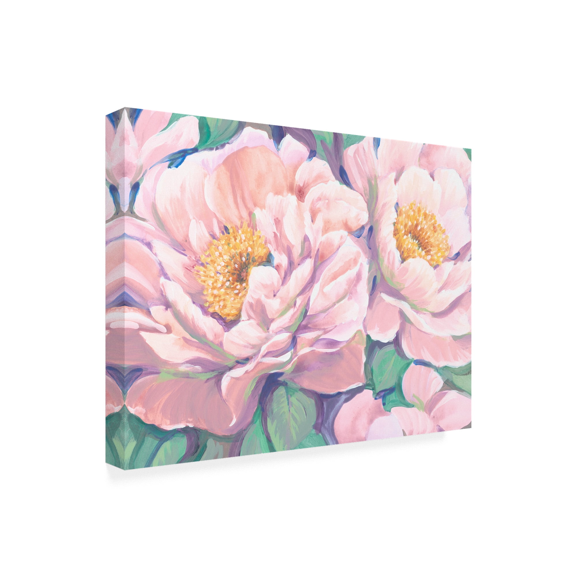 Trademark Fine Art 'Peonies in Bloom II' Canvas Art by Tim OToole