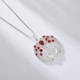 thumbnail image 6 of Jiamiaoi Cat Necklace for Women Men 18k White Gold Plated 925 Sterling Silver Diamond Cat Necklace Cat on Moon Necklace Rhinestone Cat Pendant for Women Cute Cat Jewelry, Box Chain 50cm, 6 of 7