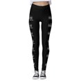 thumbnail image 4 of Wyzesi Compression Leggings for Varicose Veins with Pockets Women Comfortable Workout Out Leggings Easter Print Color Block Pants Soft Stretchy Leggings Compression Leggings with Pockets, 4 of 6