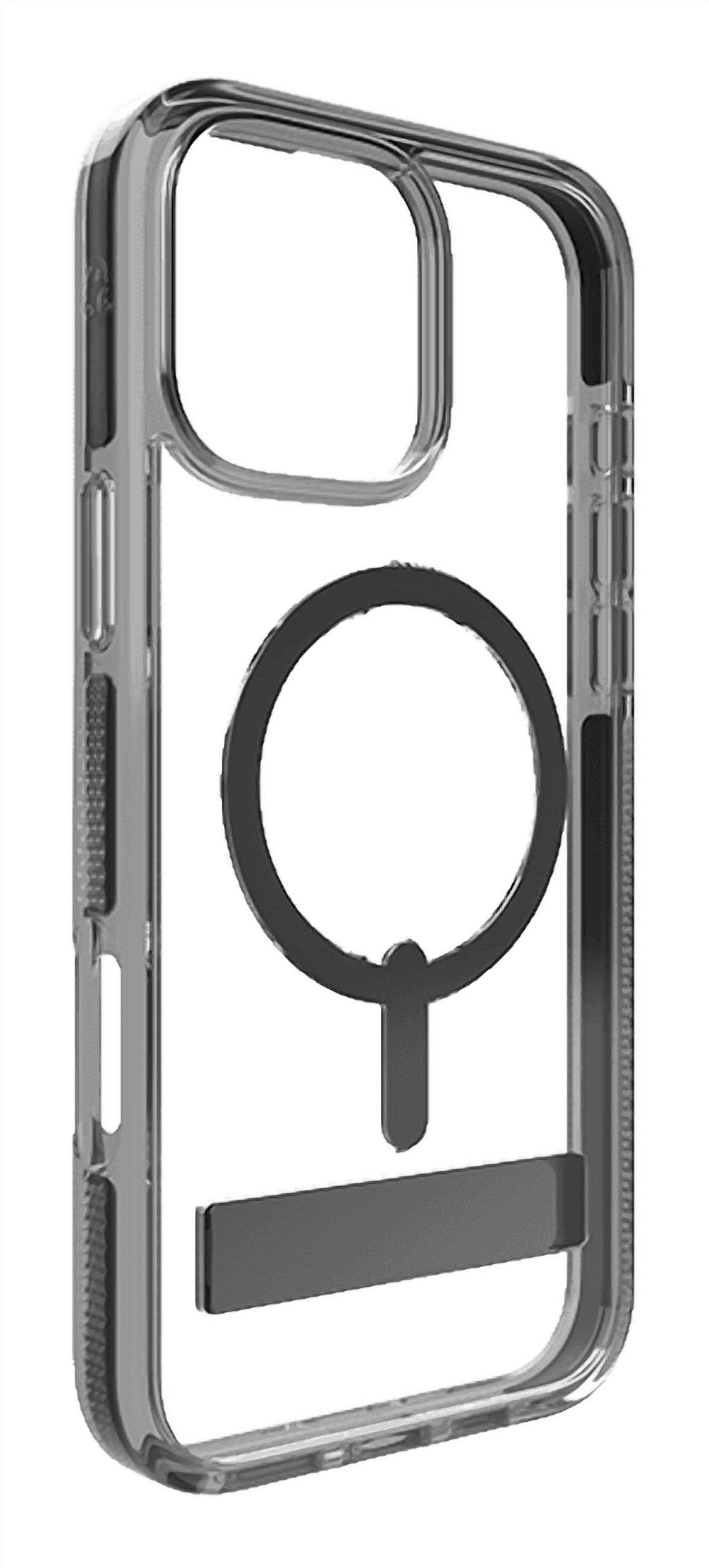 ZAGG Piccadilly Snap with Kickstand Case iPhone 16 Pro Max Clear/Black