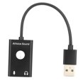 thumbnail image 1 of Adaptador de Audio USB estéreo externo 3 en 1 compatible con escuchar, decir voz, tarjeta de sonido puro para Windows, Linux, OS X, 1 of 8
