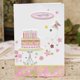 thumbnail image 1 of Tarjeta de cumpleaños hecha a mano de 3 piezas, tarjetas de flores en capas de papel para fiesta, tarjetas de invitación de cumpleaños con purpurina, 1 of 4