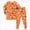 Halloween G79-Orange, variant on 3-4 Years Tween Girls Short Sleeve Print Shirts Tops Pants Outfits Pj Set For Girls Halloween Pajama Set