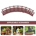 thumbnail image 3 of LABSERRON Aquarium Decoration Bridge 1Set Brown Plastic Arch Bridge for Home Decor Mall Display Miniature Landscape, 3 of 8