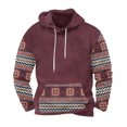 thumbnail image 1 of Sudadera con capucha para hombre, moda informal, estilo casual, con estampado de movimiento, suéter con capucha, blusa de poliéster para hombre, 1 of 4