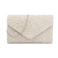 thumbnail image 5 of ibiyuan Women'S Shoulder Handbags Lace Overlay Minimalist Satin Evening Clutch Bag for Women, Elegant Handbag for Formal Party Wedding Occasions Grandma Gifts, 5 of 6