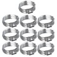 thumbnail image 4 of Worm Drive Clamp Hose Clamps for Pipes Industrial Use Silver Stainless Steel Securing Tube 10Pcs, 4 of 5