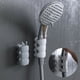 thumbnail image 1 of Soporte de ducha con ventosa, cabezal de ducha con base fija no perforada, marco de metal, portátil y plegable, para baño, alto caudal de agua, fácil instalación, para dormitorios, ventosa, 1 of 8