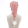 thumbnail image 3 of Doomiva Adjustable Drawstring Stocking Sleeping Cap Night Hat with Pom Ball for Christmas Xmas Party Brick Red One Size, 3 of 7