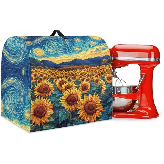 Kitchen Aid Stand Mixer Cover Dust Cover with 2 Pocket and Handle, Multicolor, Polyester, Universal Size, Protects from Dust, Stains, Oil Stains, Fingerprints, Pet Hair, Splashes