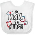 thumbnail image 3 of Inktastic My Mom is a Nurse Boys or Girls Baby Bib, 3 of 4