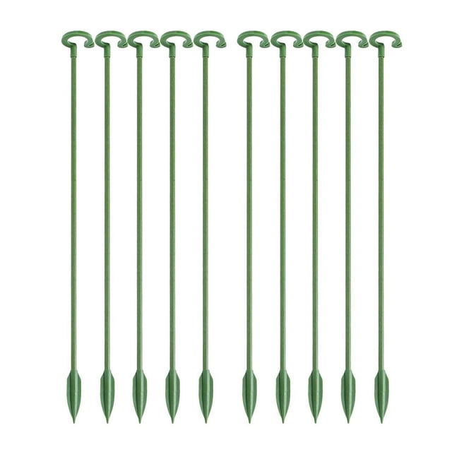 Estaca de soporte para plantas Soporte de flores de jardín multiusos Espiral doble de metal (48 cm)