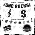 thumbnail image 6 of One Rocks Banner Rock and Roll Banner Black and White, One Rocks 1st Birthday Decorations Born to Rock Music Themed First Birthday Party Supplies, 6 of 6