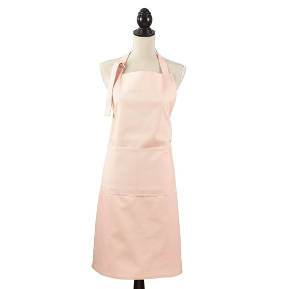 Saro Lifestyle Classic Cuisine Denim Pocket Apron Rose