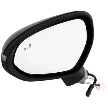 Driver Left Side Mirror Cover For Honda Civic 2016-2021 – Paintable Black Glossy – Direct Fit By Soillar