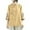 Yellow, variant on Hvot&aat Women's Ethnic Style Vintage Embroidery Tops Cotton Linen Chinese Frog Button Shirt Loose Stand Collar 3/4 Sleeve Blouse