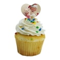 thumbnail image 5 of Christmas Holiday Santa and His Buddy Teddy Heart Love Cupcake Picks Toppers Decoration Set of 6, 5 of 7