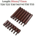 thumbnail image 4 of BUYISI 1/7PCS Torx Star Screwdriver Bits 30mm/75mm Hex Shank T20/T25/T30/T40/T45/T50/T55 Impact Driver Magnetic Anti Slip Screwdriver 30mm-T50, 4 of 9
