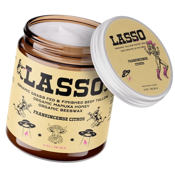 Bálsamo hidratante LASSO, incienso, cítricos y sebo de res, 30 ml