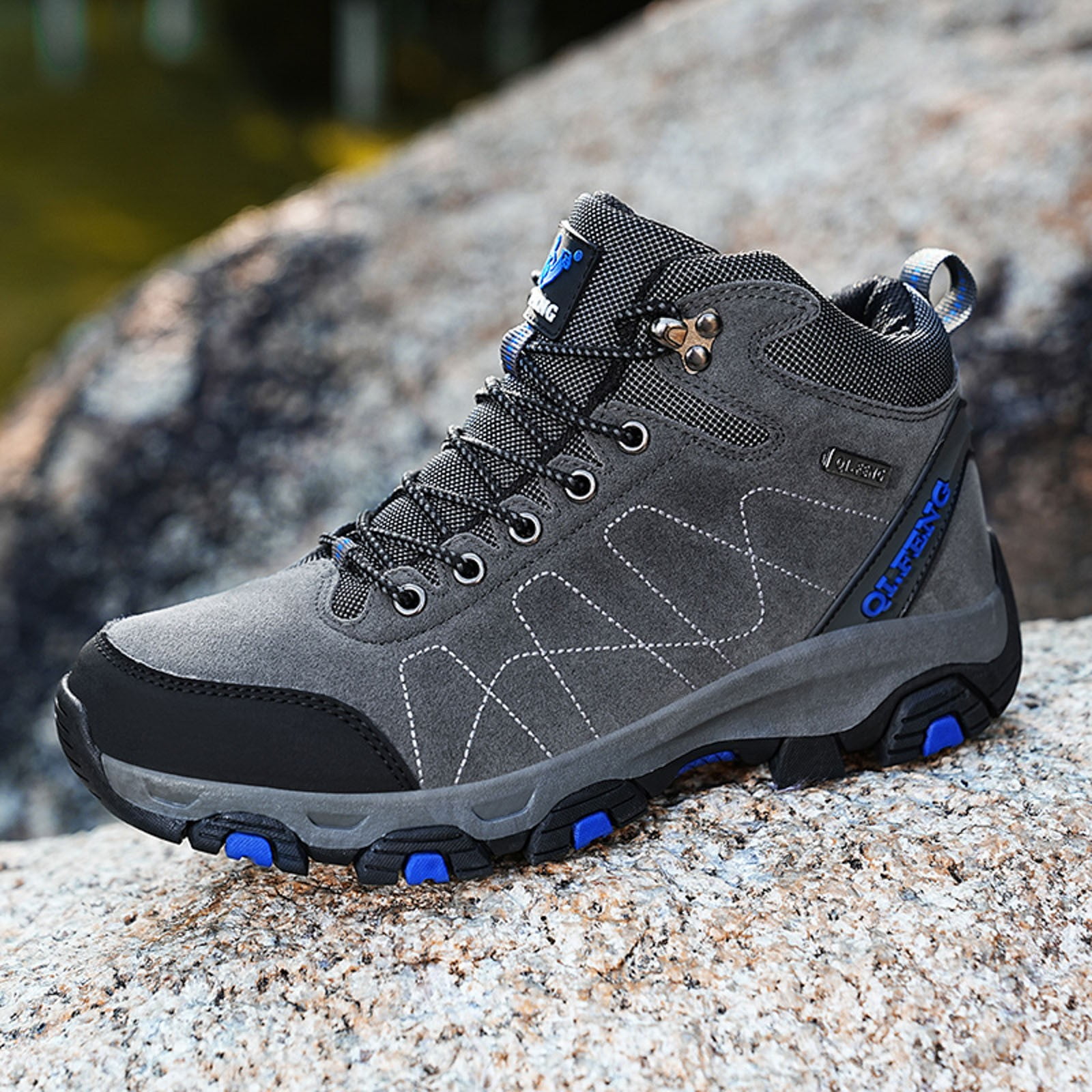 YLYL Women's Outdoor Waterproof Hiking Shoes Lightweight Non-Slip Trailing Trekking Sneakers Camping Walking Work Climbing Shoe