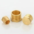 thumbnail image 4 of Male Thread Brass Pipe Hexagonal Head End Caps Plug Fitting Screw On Fitting Coupler Connector Adapters Enduring, 4 of 9