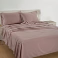 thumbnail image 2 of Casa Platino 100% Cotton Sheets Set - Naturally Cooling Sheets Twin Size Set for Kids Bed, Percale Weave, twiny Elasticized 15” Deep Pocket, Machine Washable – Lilac, 2 of 8