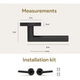 thumbnail image 4 of Mega Handles | Ronn Dummy Door Lever | Pack of 2| Matte Black, 4 of 4