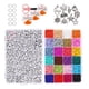thumbnail image 1 of Kit de fabricación de joyas de de semillas de de 4 mm para bricolaje, pendientes, pulseras, collares, con de letras, cordón elá, 1 of 8