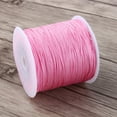 thumbnail image 4 of Cordon Noeud Chinois - 100M x 0.8mm Nylon Noeud Chinois Cordon Rattail Macramé Shamballa Fil Fil Rose, 4 of 5